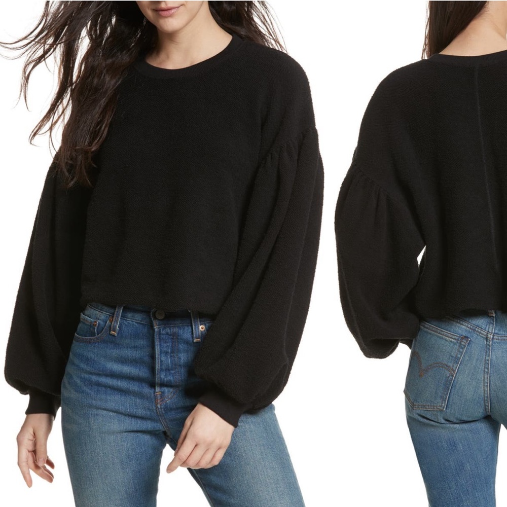 Free People Sleeves Like These Sweater in Black, size XS